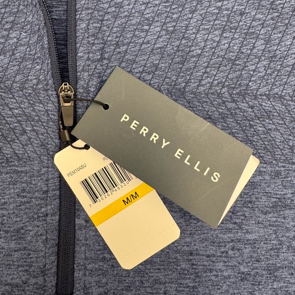 Perry Ellis Quarter Zip Sport Pullover - Picture 2 of 2